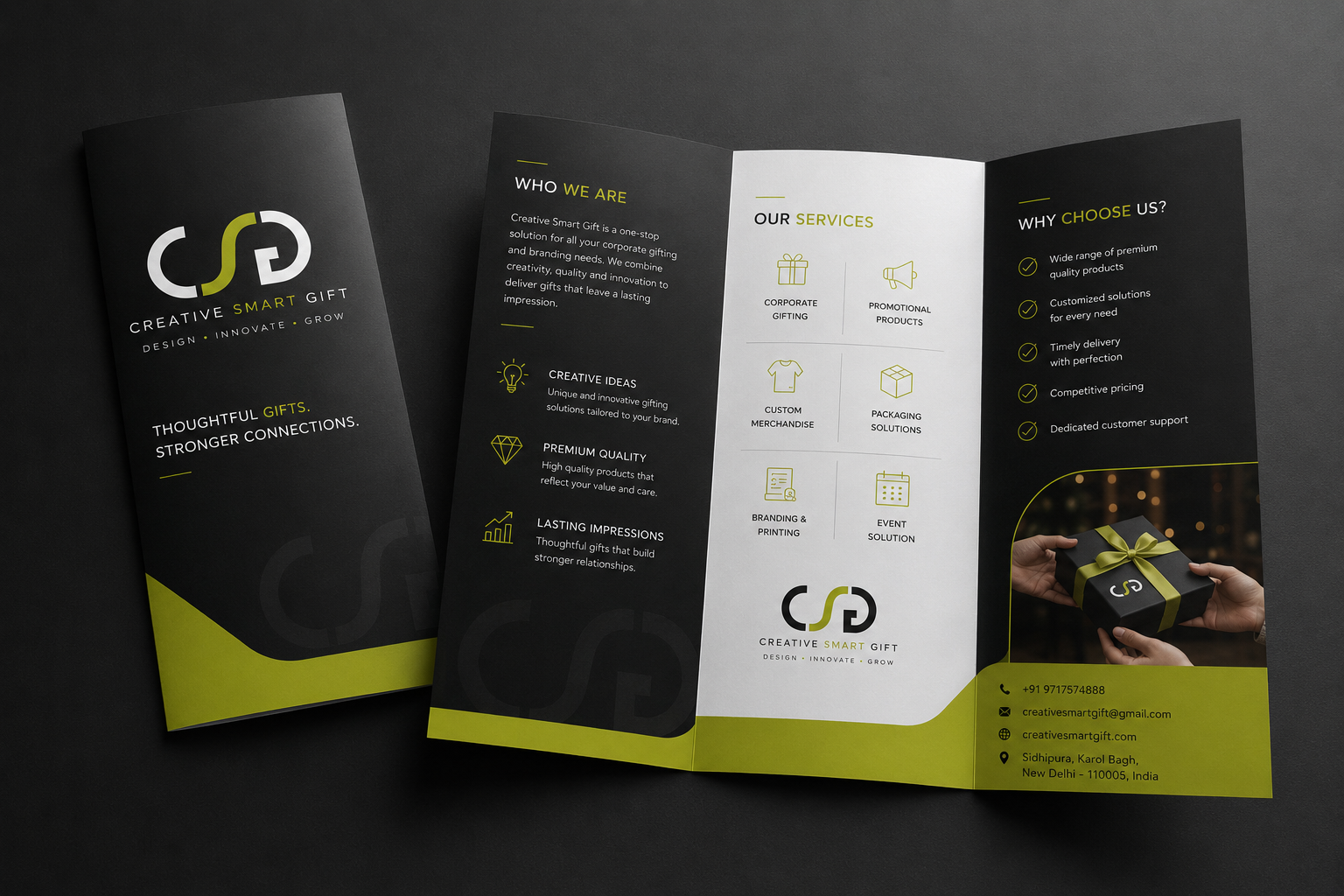 Custom Corporate Tri-Fold Brochures