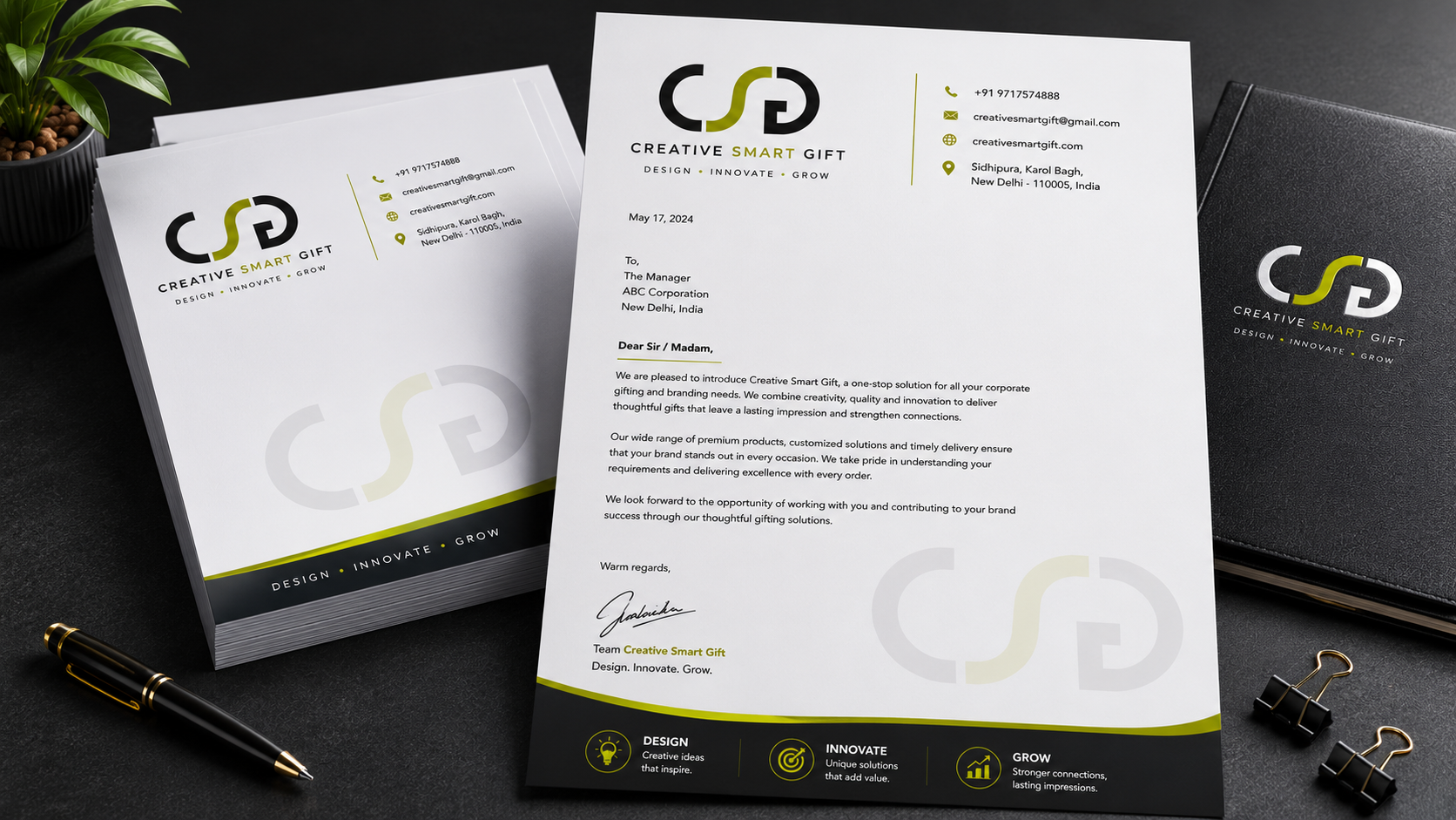 Elegant Corporate Letterheads
