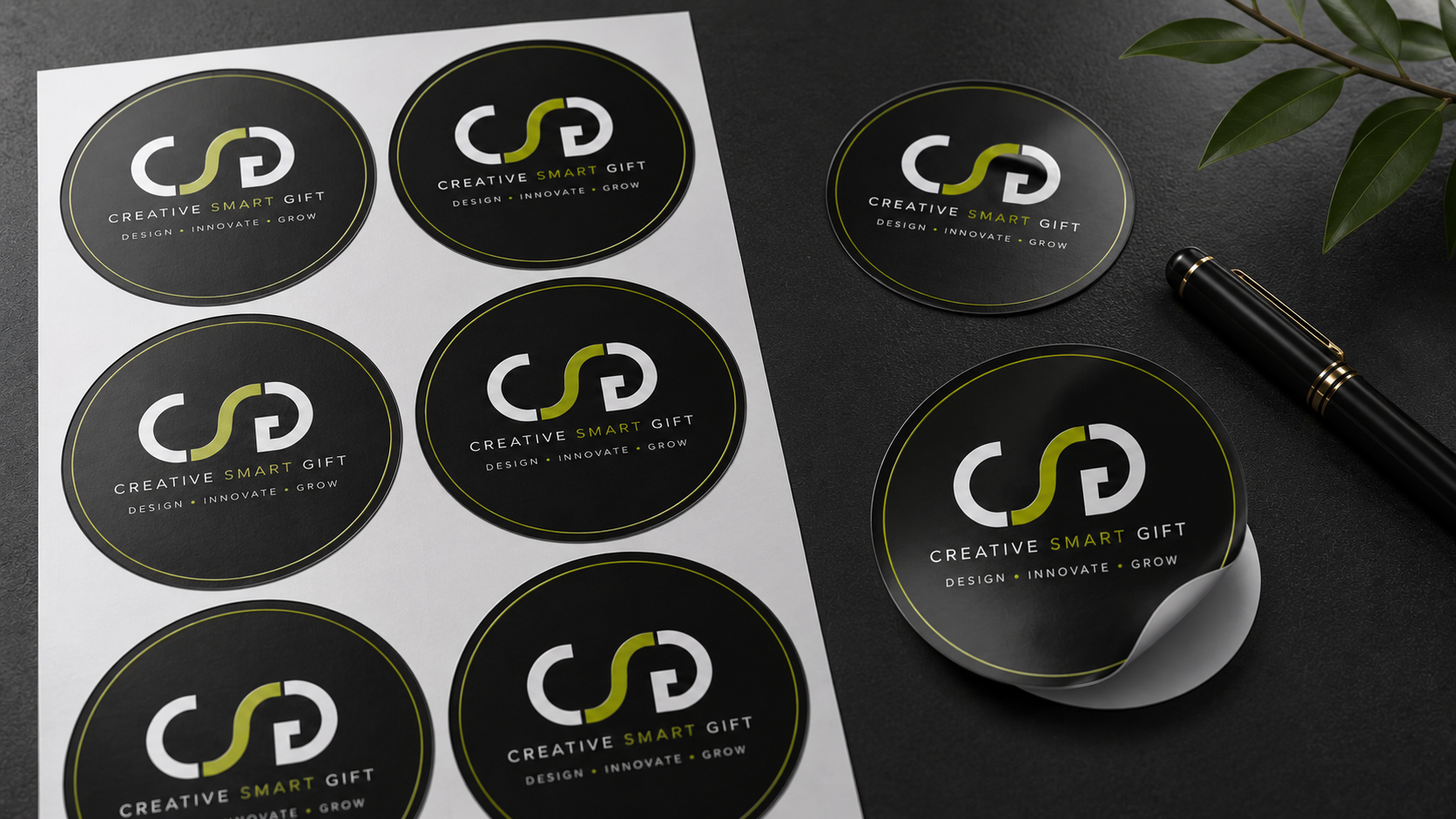 Custom Die-Cut Brand Stickers